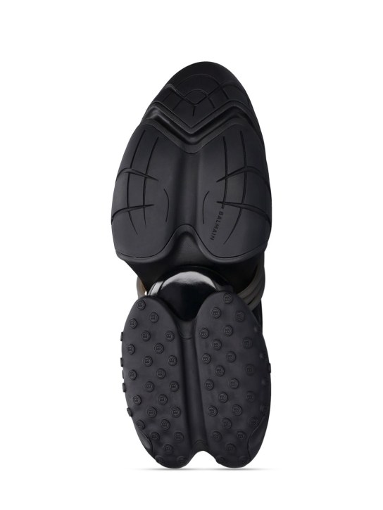 Balmain: Unicorn neoprene & calfskin sneakers - men_5 | Luisa Via Roma