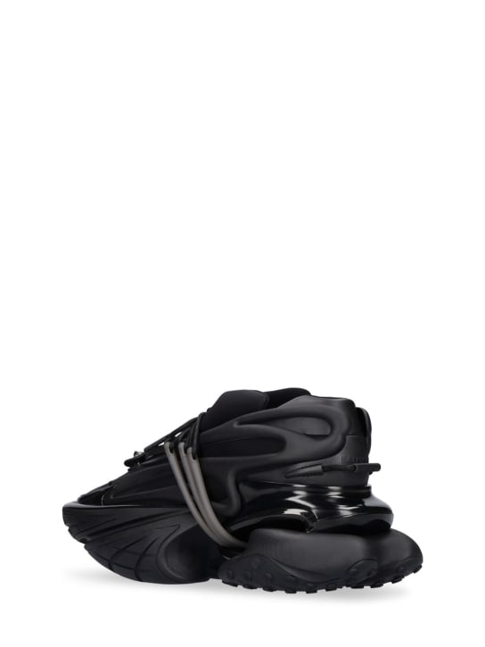 Balmain: Unicorn neoprene & calfskin sneakers - men_4 | Luisa Via Roma