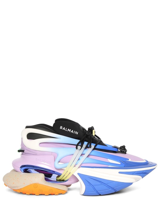 Balmain: SNEAKERS AUS LEDER UND NEOPREN „UNICORN“ - men_0 | Luisa Via Roma