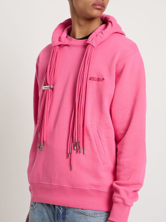 Ambush: Embroidered logo multicord cotton hoodie - men_1 | Luisa Via Roma