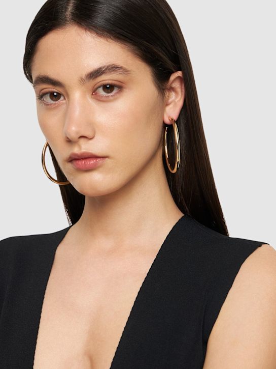 Jennifer Fisher: Lily big hoop earrings - women_1 | Luisa Via Roma