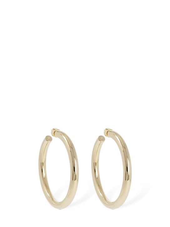 Jennifer Fisher: 5cm Samira hoop earrings - Gold - women_0 | Luisa Via Roma