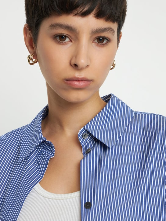 Jennifer Fisher: Micro Triple Lilly huggie earrings - women_1 | Luisa Via Roma