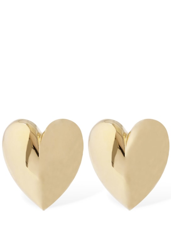 Jennifer Fisher: Puffy Heart stud earrings - Gold - women_0 | Luisa Via Roma