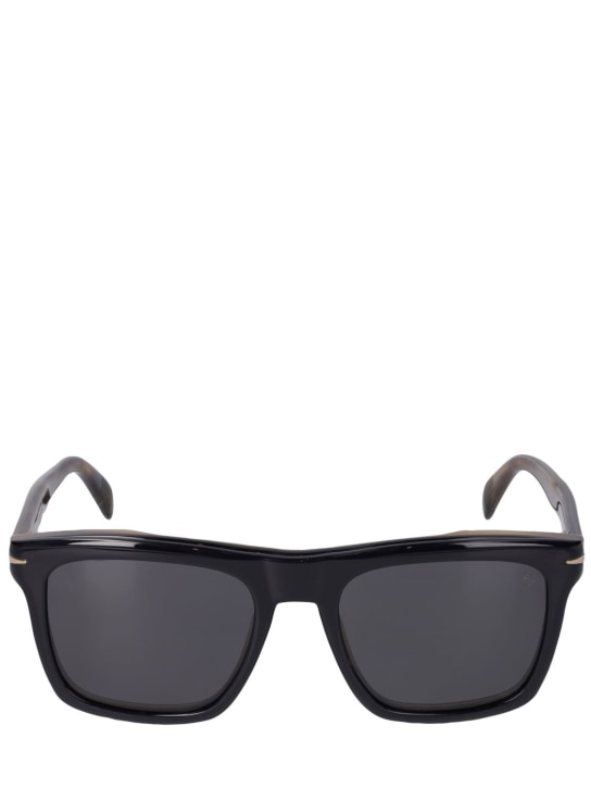 DB Eyewear by David Beckham: Gafas de sol de clip de acetato - Negro/Multi - men_1 | Luisa Via Roma