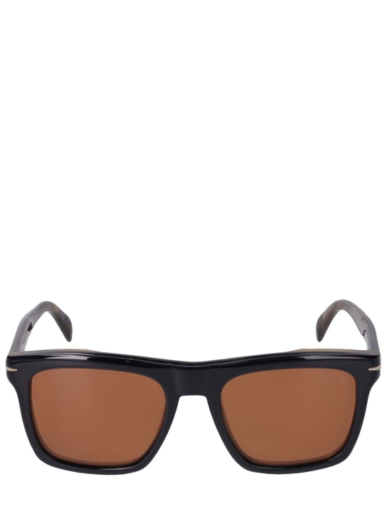 DB Eyewear by David Beckham: DB limited edition clip-on sunglasses - Black/Multi - men_0 | Luisa Via Roma