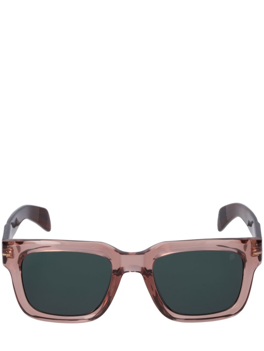 DB Eyewear by David Beckham: DB squared acetate sunglasses - Pink/Green - men_0 | Luisa Via Roma