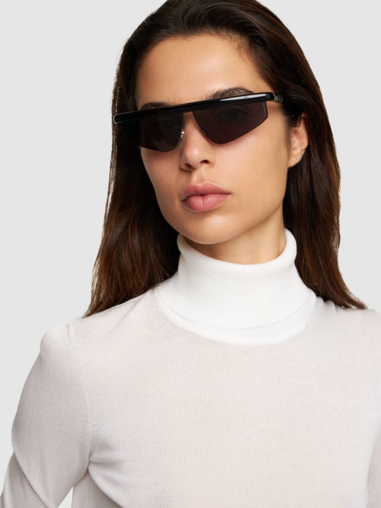 Moncler: Orizon太阳镜 - 黑色/烟色 - women_2 | Luisa Via Roma