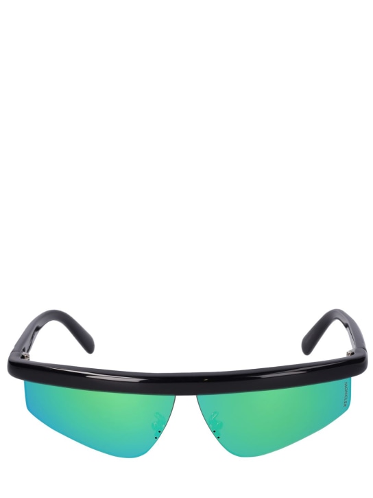 Moncler: Orizon sunglasses - Schwarz/Blau - men_0 | Luisa Via Roma