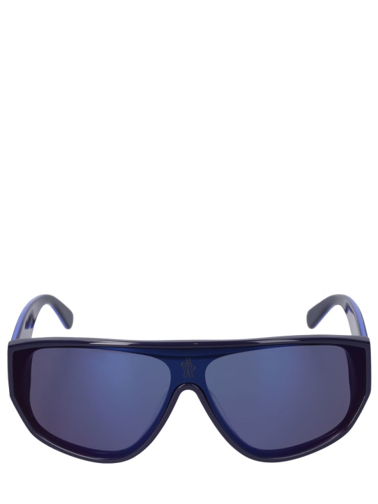 Moncler: Tronn sunglasses - Shiny Blue/Blue - women_0 | Luisa Via Roma
