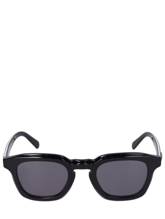 Moncler: Gradd sunglasses - Nero/Grigio - men_0 | Luisa Via Roma