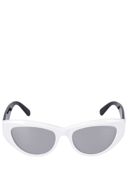 Moncler: Modd sunglasses - White/Smoke - women_0 | Luisa Via Roma