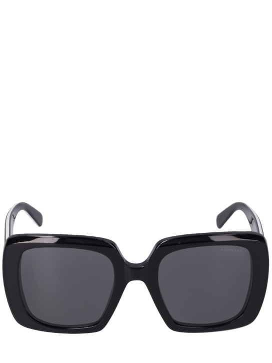Moncler: Blanche sunglasses - Black/Smoke - women_0 | Luisa Via Roma