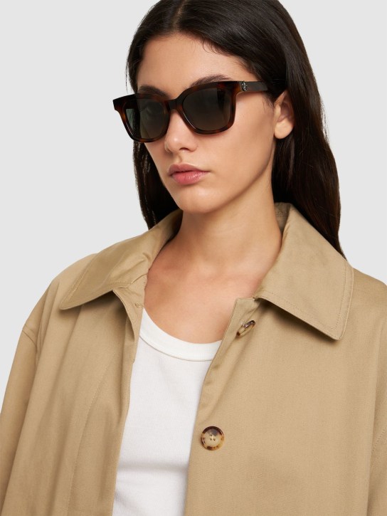 Moncler: Audree太阳镜 - Havana/Green - women_2 | Luisa Via Roma