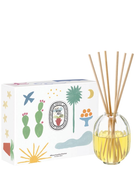 Diptyque: 200ml Citronelle home fragrance set - Trasparente - beauty-men_1 | Luisa Via Roma