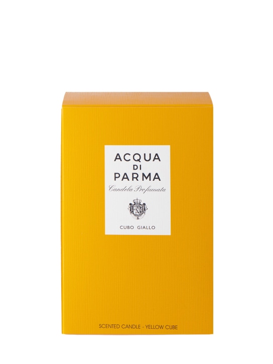 Acqua Di Parma: 1kg Yellow Cube Candle - Transparent - ecraft_1 | Luisa Via Roma