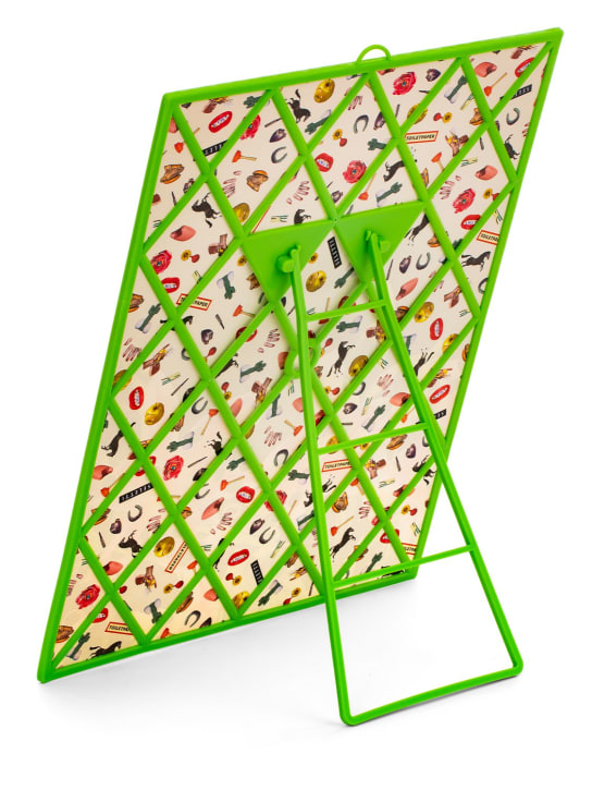 Seletti: Flower mirror w/plastic frame - Silver - ecraft_2 | Luisa Via Roma