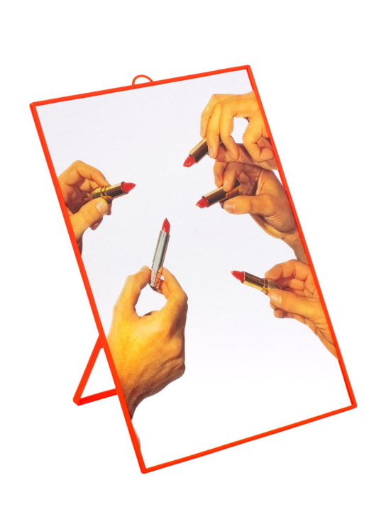 Seletti: Lipstick mirror w/plastic frame - ecraft_1 | Luisa Via Roma