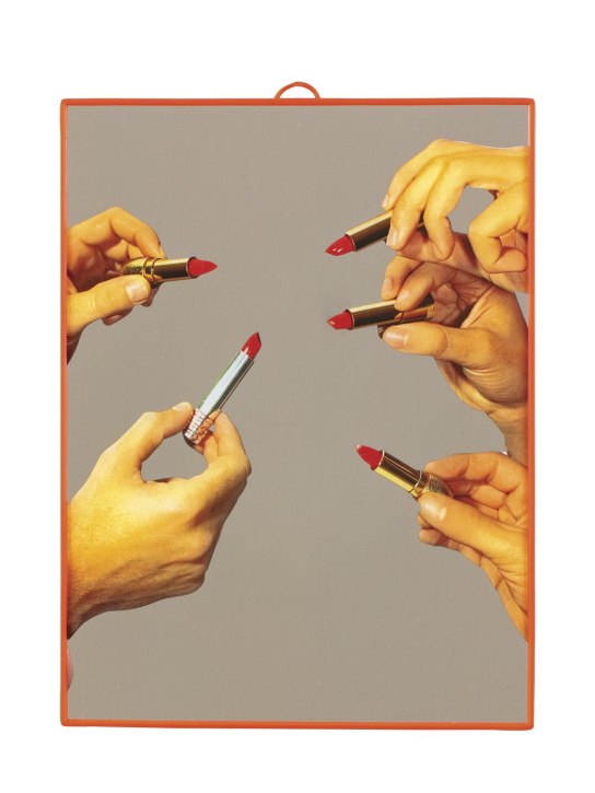 Seletti: Lipstick mirror w/plastic frame - ecraft_0 | Luisa Via Roma