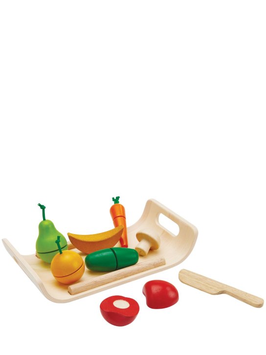 PlanToys: Assorted Fruit & Vegetable cutting set - Multicolore - kids-boys_0 | Luisa Via Roma