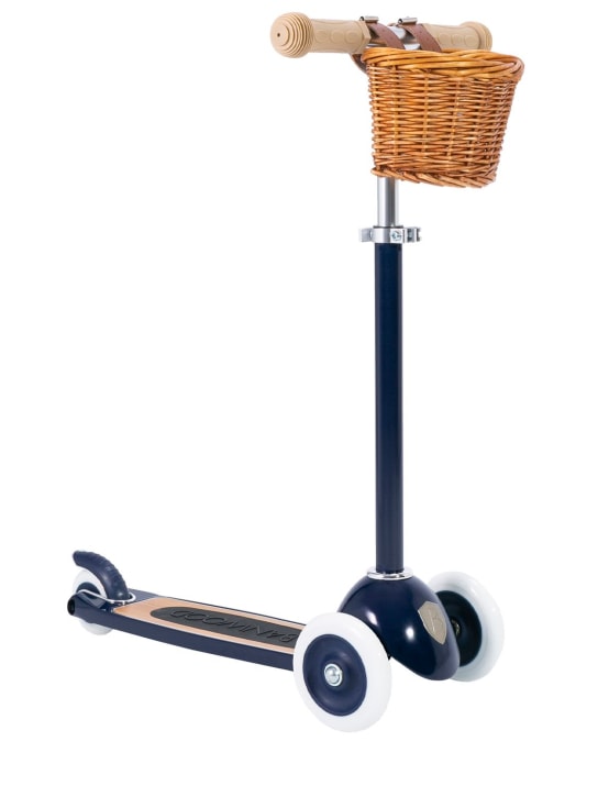 Banwood: Easy Ride scooter with basket - Navy - kids-boys_0 | Luisa Via Roma