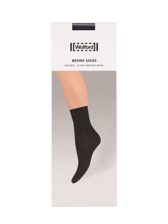 Wolford: Soft merino socks - Black - women_0 | Luisa Via Roma