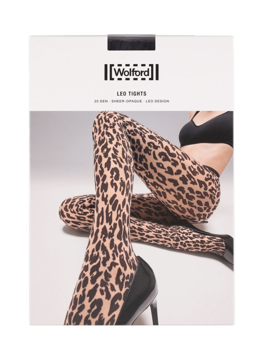 Leopard print mesh tights - Wolford - Women