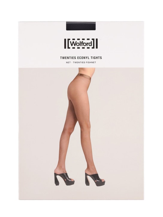 Wolford: Twenties Econyl tights - Black - women_0 | Luisa Via Roma