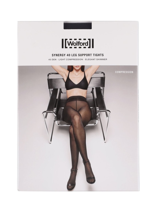 Wolford: Synergy 40 shaping sheer stockings - Black - women_0 | Luisa Via Roma