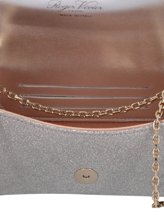 Roger Vivier: Viv' Jeu De Fille clutch - Silver - women_4 | Luisa Via Roma