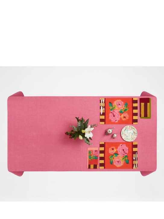LISA CORTI: Nizam Red棉质餐垫2个套装 - 红色 - ecraft_1 | Luisa Via Roma