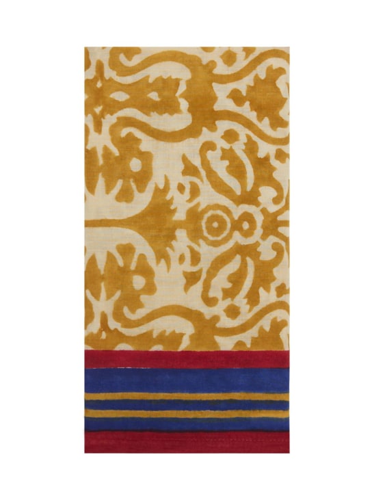 LISA CORTI: Set de 4 servilletas Damask Stripes Chutney - Oro/Multicolor - ecraft_0 | Luisa Via Roma