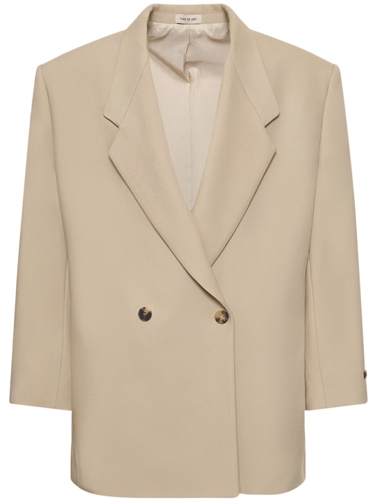 Fear of God: Eternal California wool blazer - Dusty Beige - men_0 | Luisa Via Roma
