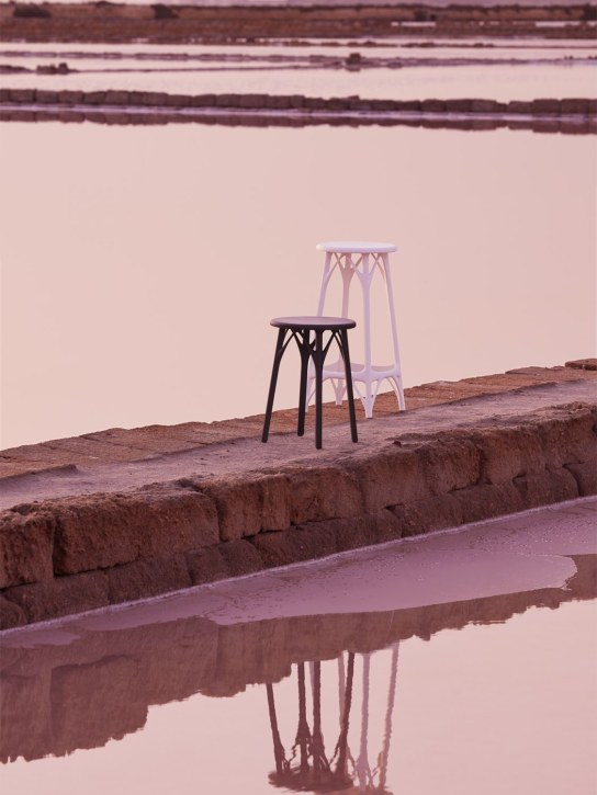 Kartell: Set of 2 A.I. Light stools - Black - ecraft_1 | Luisa Via Roma