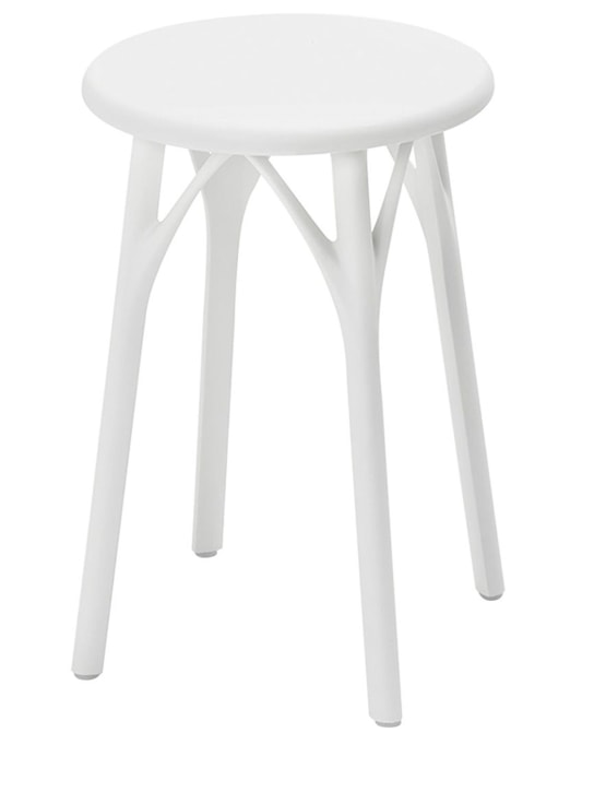 Kartell: Set of 2 A.I. Light stools - White - ecraft_0 | Luisa Via Roma