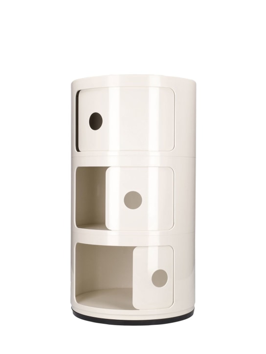 Kartell: Mueble contenedor Componibili de 3 compartimentos - Blanco - ecraft_1 | Luisa Via Roma