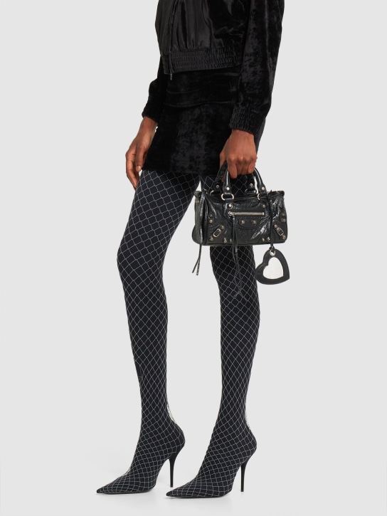 Balenciaga: Mini Le Cagole leather duffle bag - Black - women_1 | Luisa Via Roma