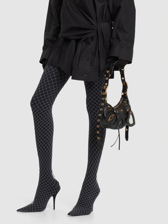 Balenciaga: XS Le Cagole金色硬件单肩包 - 黑色 - women_1 | Luisa Via Roma