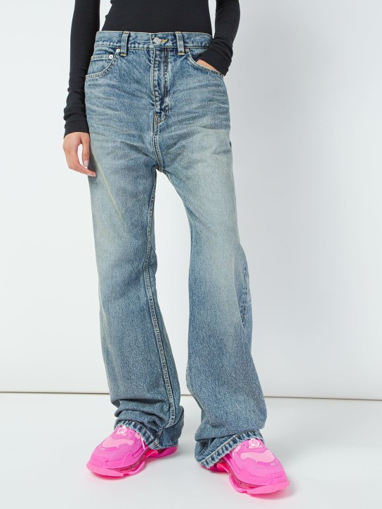 Balenciaga: 60毫米Triple S透明鞋底运动鞋 - 亮粉色 - women_1 | Luisa Via Roma