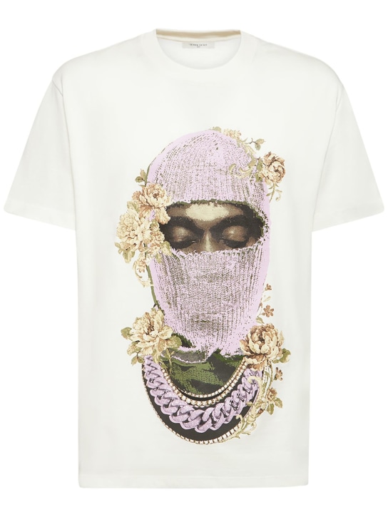 Ih Nom Uh Nit: T-shirt imprimé Mask Roses - Blanc - men_0 | Luisa Via Roma