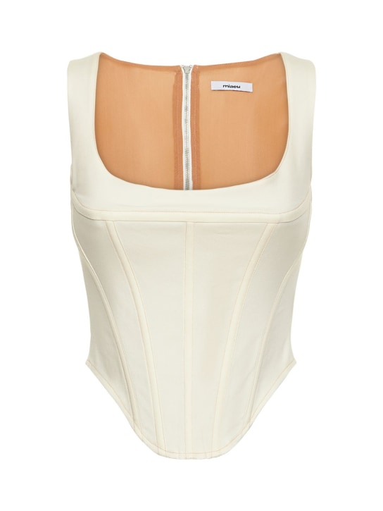 Miaou: Campbell stretch corset top - women_0 | Luisa Via Roma