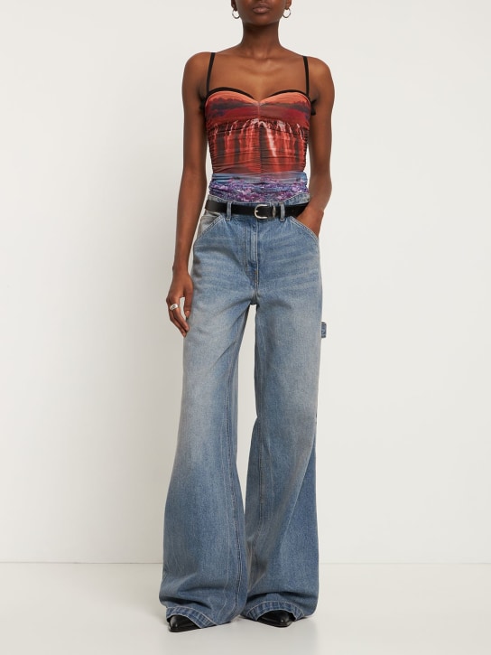 Miaou: Top Renzo in mesh - Rosa/Multi - women_1 | Luisa Via Roma