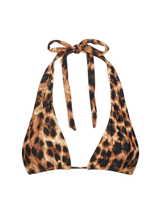 Miaou: Top triangular de bikini - Leopardo - women_0 | Luisa Via Roma