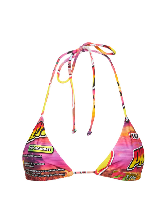 Miaou: Kauai printed triangle bikini top - women_0 | Luisa Via Roma