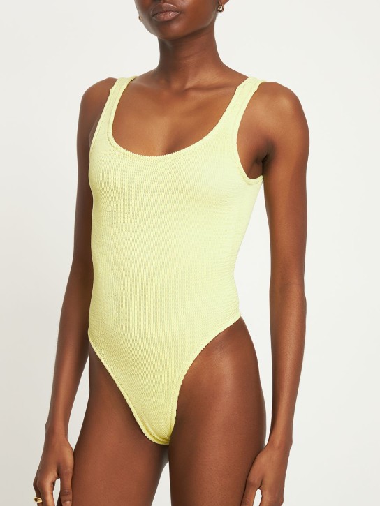 Reina Olga: Papaia crinkled one piece swimsuit - Yellow - women_1 | Luisa Via Roma