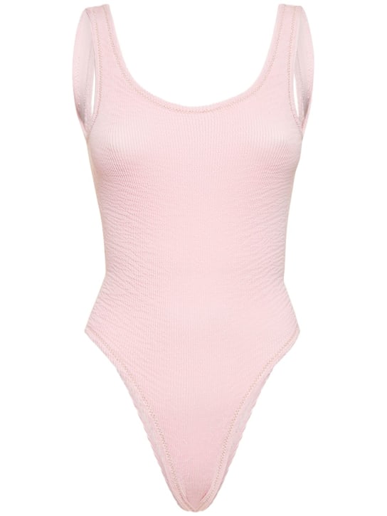 Reina Olga: Papaia crinkled one piece swimsuit - Pink - women_0 | Luisa Via Roma