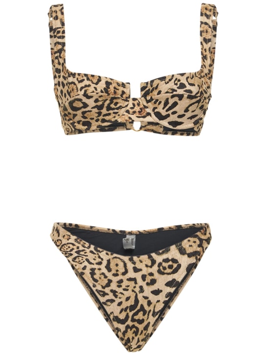 Reina Olga: Brigitte underwired printed bikini - Leopard - women_0 | Luisa Via Roma