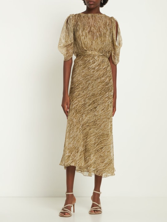 Petar Petrov: Vestido largo con estampado - Multicolor - women_1 | Luisa Via Roma