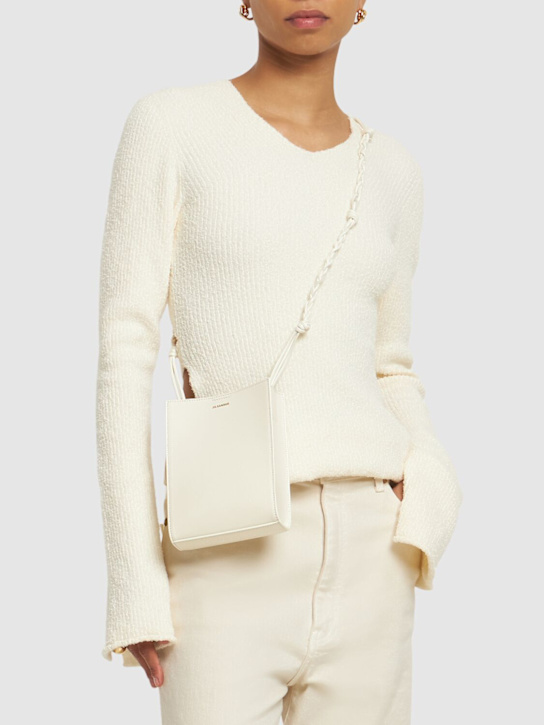 Jil Sander: Small Tangle soft Napa shoulder bag - women_1 | Luisa Via Roma