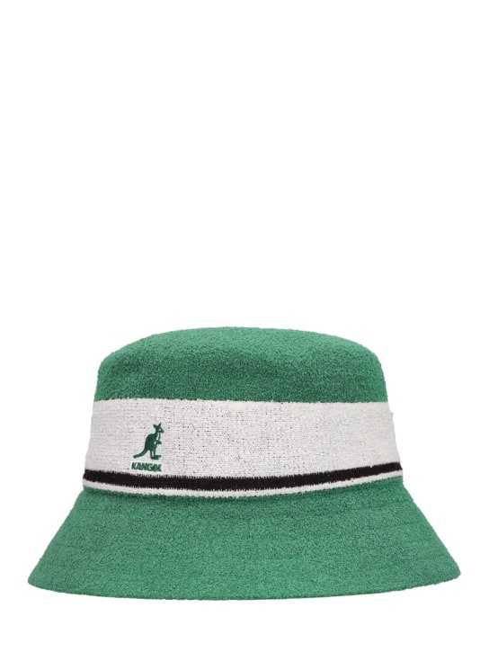 Kangol: Bermuda Stripe bucket hat - Green - men_1 | Luisa Via Roma